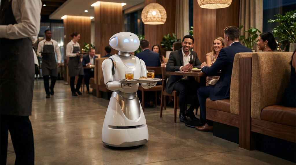 robot de service en restauration